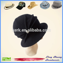 Senhora Forma Chapéu 100% Lã Balde Hat